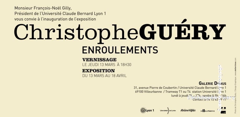 2014 - GALERIE DOMUS - UNIVERSITÉ LYON 1