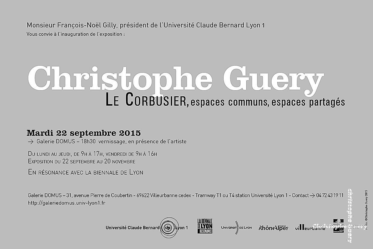 2015 - GALERIE DOMUS - UNIVERSITÉ LYON 1