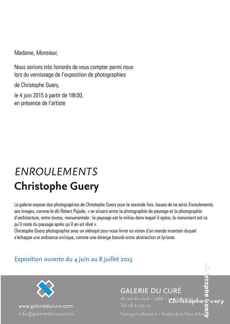 2015 - GALERIE DU CURÉ - LUXEMBOURG