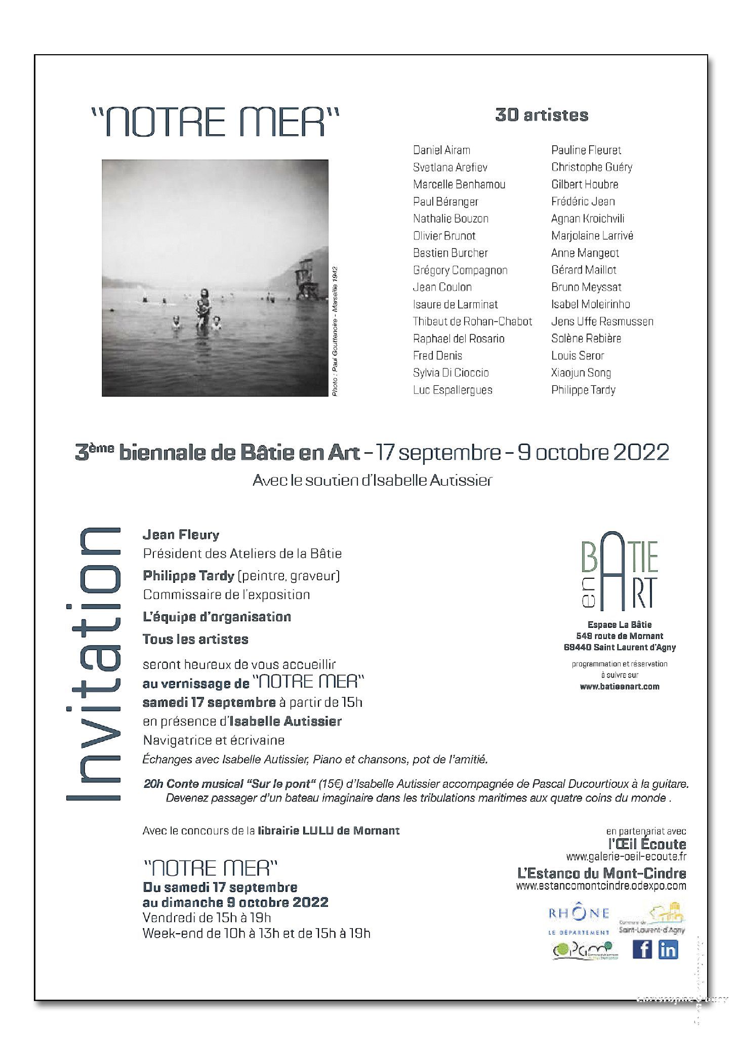 3èmè Biennale de Bâtie en Art - "Notre Mer" d'Autres Mers