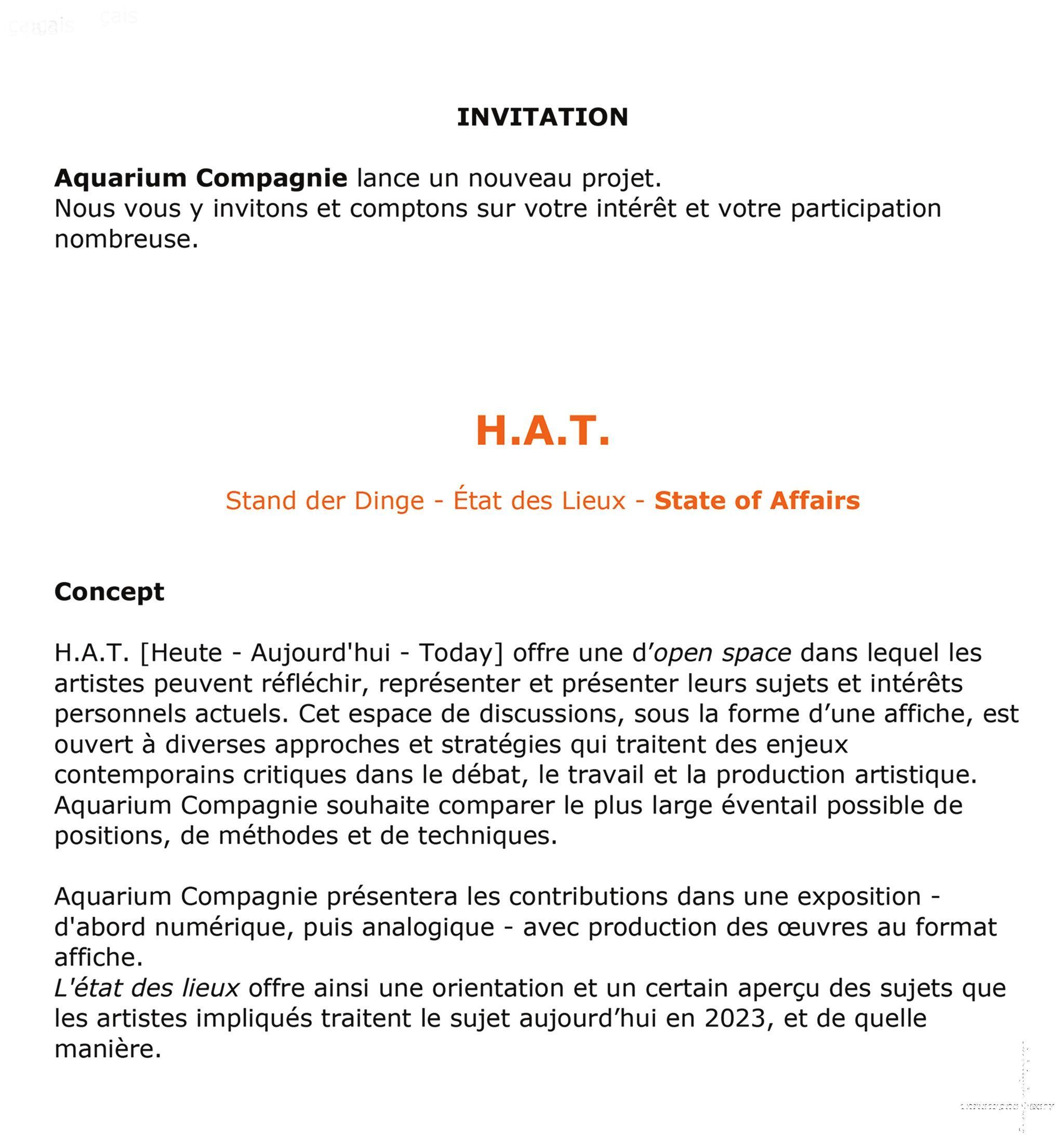 INTERNATIONAL AQUARIUM COMPAGNIE
