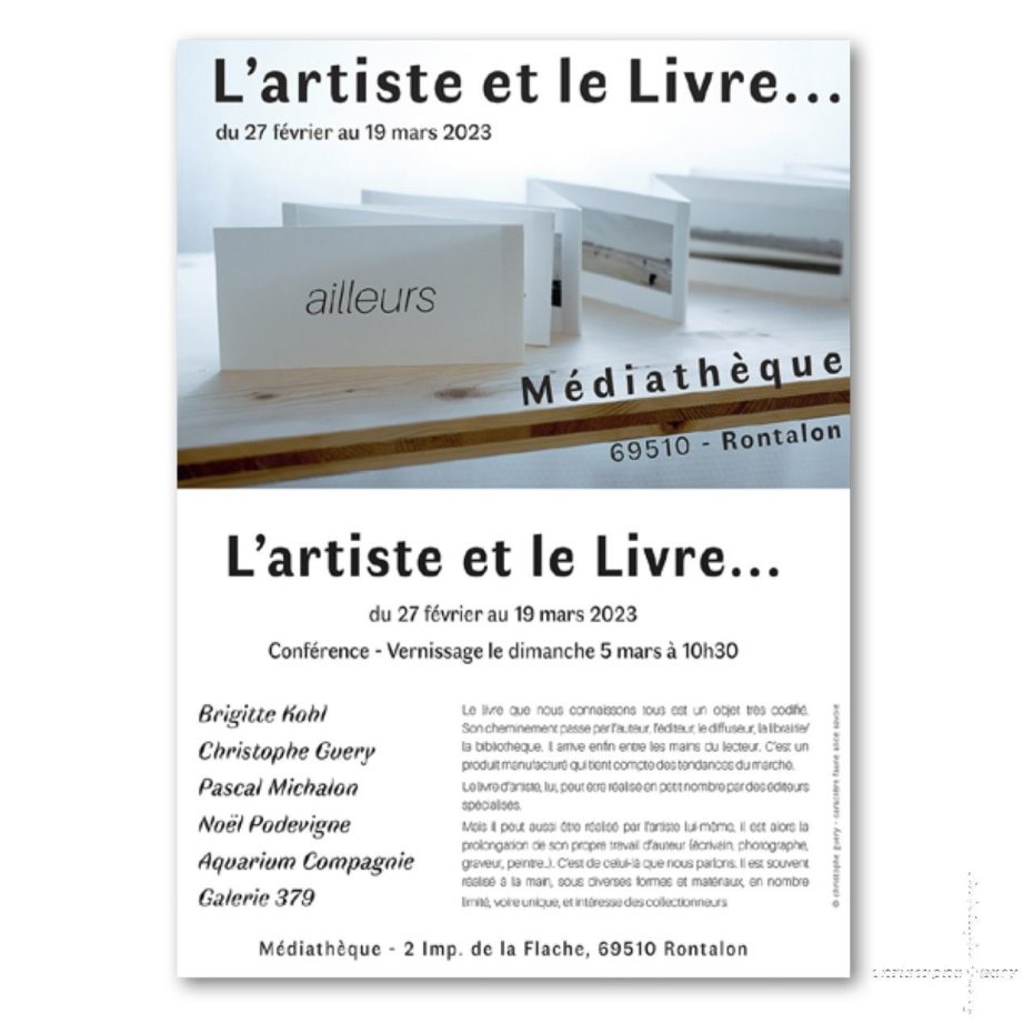 2023 – L’ARTISTE ET LE LIVRE